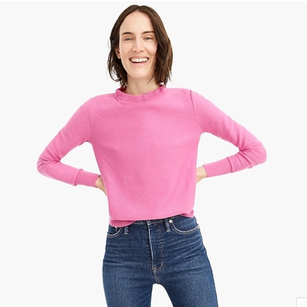 J.Crew Women’s Ruffle-Neck Sweater- Small, NWT
